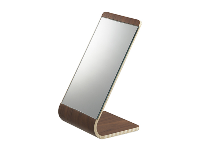 上品な木目のカーブが美しいインテリアを上質にするスタンドミラー 種田家具 雑貨 Zakkashop ギフト