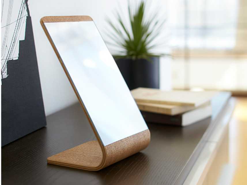 上品な木目のカーブが美しいインテリアを上質にするスタンドミラー 種田家具 雑貨 Zakkashop ギフト