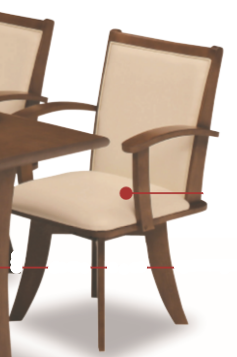 肘付 回転チェアーとベンチ ゆったり140㎝食卓テーブルセットの画像3