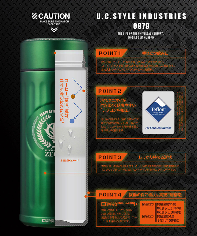 ジオン公国官給品 コーヒー専用ボトルオン公国官給品 コーヒー専用ボトル 種田家具 雑貨 Zakkashop 山口県 山口市 下松市 タネダのギフト