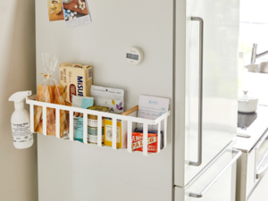 冷蔵庫横にマグネットでくっつくワイド収納バスケット トスカ Tower 山崎実業 種田家具 雑貨 タネダのギフト