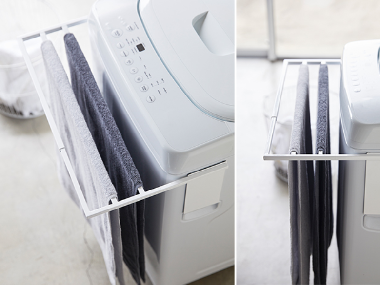 マグネット伸縮洗濯機バスタオルハンガー タワーtower 山崎実業 種田家具 雑貨 Zakkashop 山口県 山口市 下松市 タネダのギフト