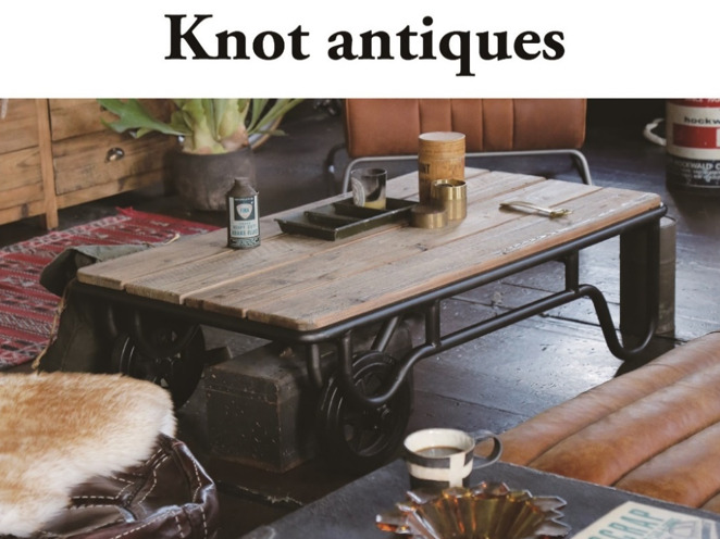 杉古材と鉄のヴィンテージ感あふれるテーブルCRASHブランドKnot antiquesの画像6